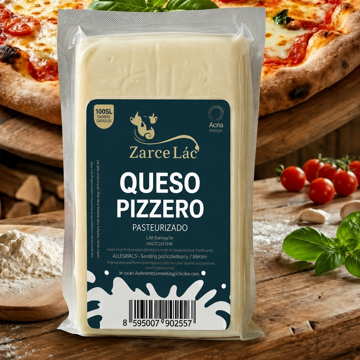Queso Pizzero en Bloque